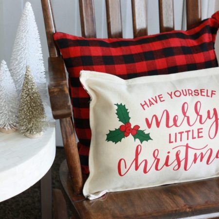 DIY 15 Minute Pillow From Placemats by Everyday Jenny
