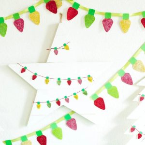 Glitter Light Bulb Garland + Printable by Frog Prince Paperie