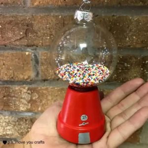 Gumball Machine Ornament by p.s I Love You Crafts