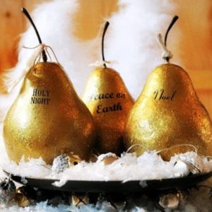 How-to Make DIY Faux Gilded Pears by The How To Home