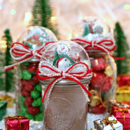 Snow Globe Mason Jars by Kara Creates