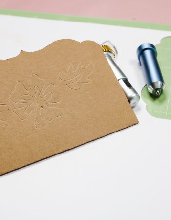 Cricut embossed finished image - square.