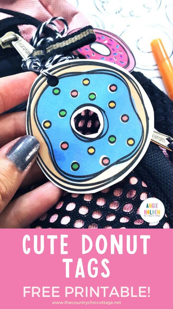cute donut tags