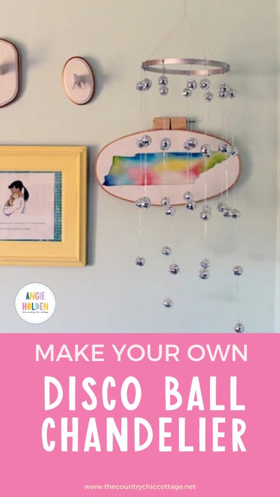 Make Your Own Disco Ball Chandelier