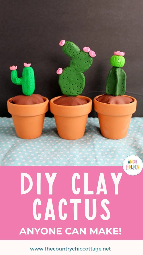 DIY clay cactus