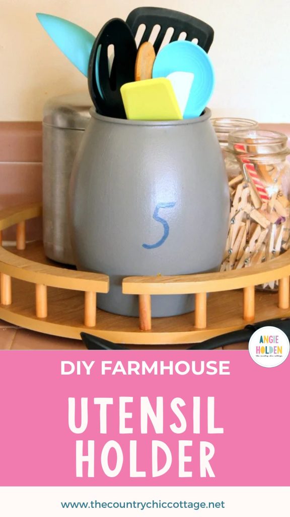 diy farmhouse utensil holder