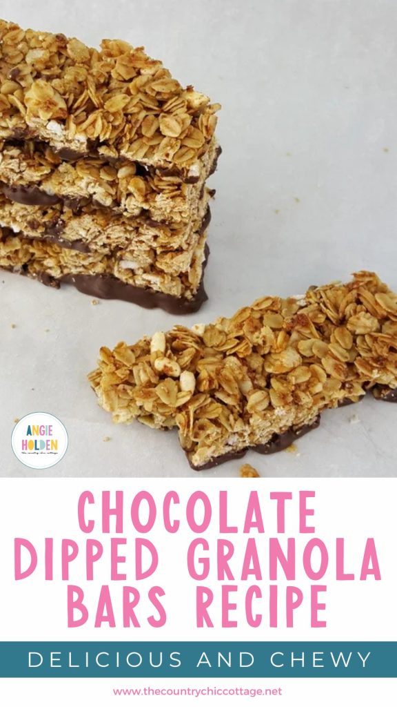 chocolate dipped granola bars recipe