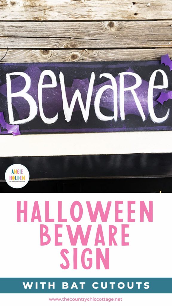 Halloween beware sign