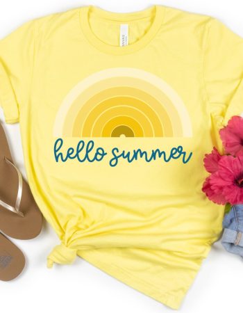 hello summer svg file free