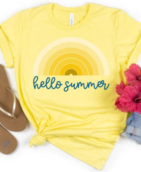 hello summer svg file free