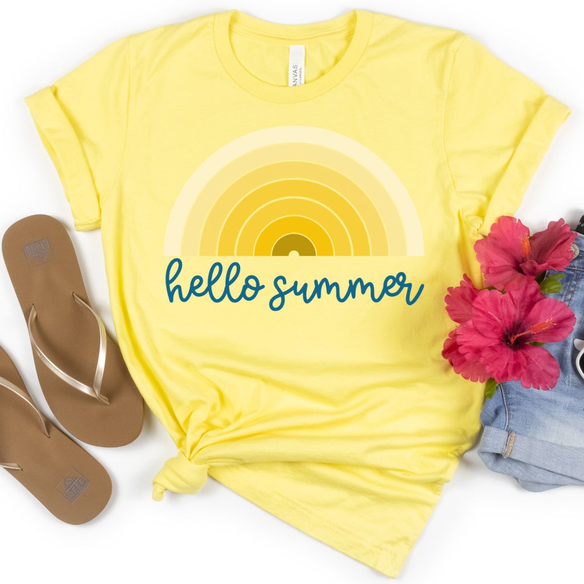hello summer svg file free