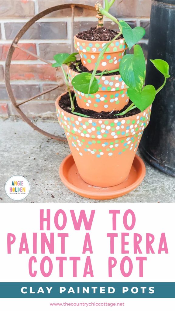 how to paint a terra cotta pot
