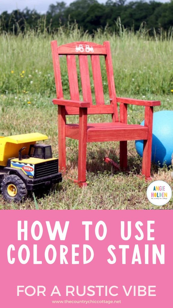 how to use colored stain