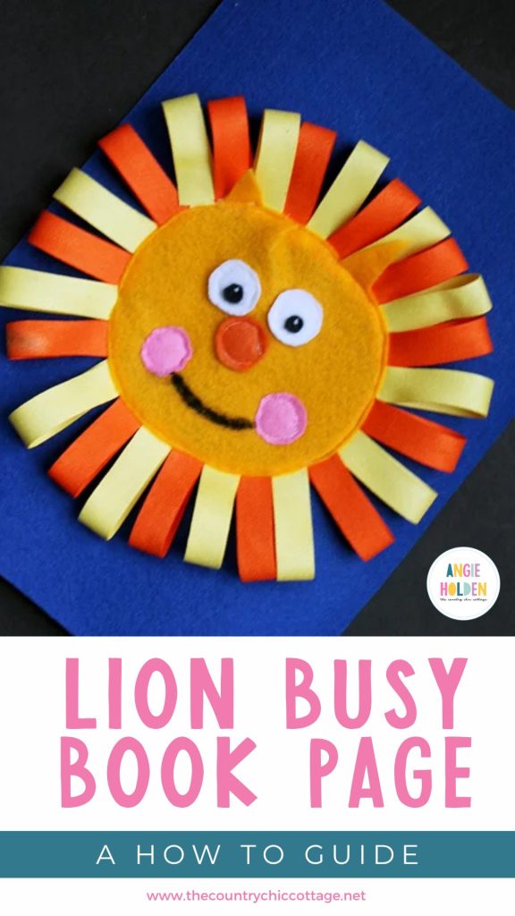 lion busy book page