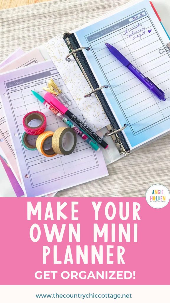 make your own mini planner