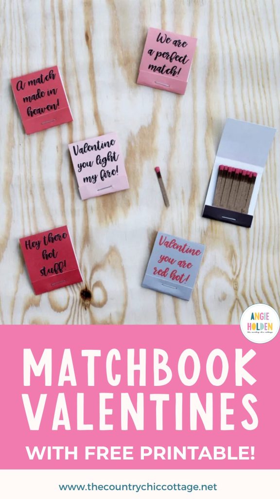 Matchbook Valentines with Free Printable