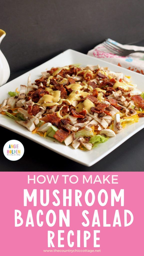 mushroom bacon salad