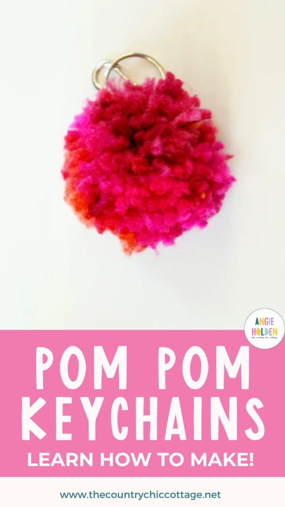 pom pom keychains
