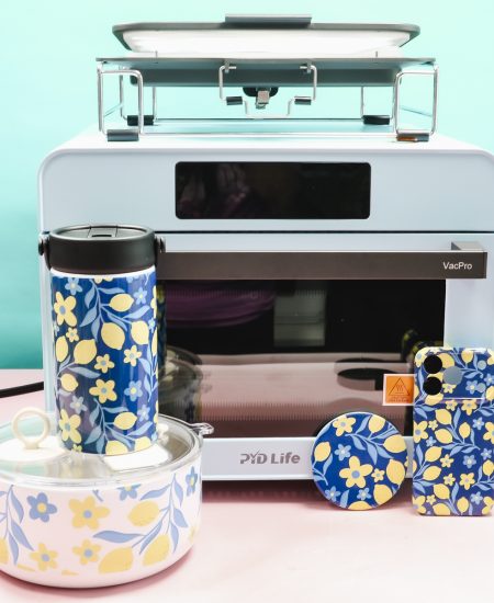 PYD Life sublimation oven with vacuum and projects.