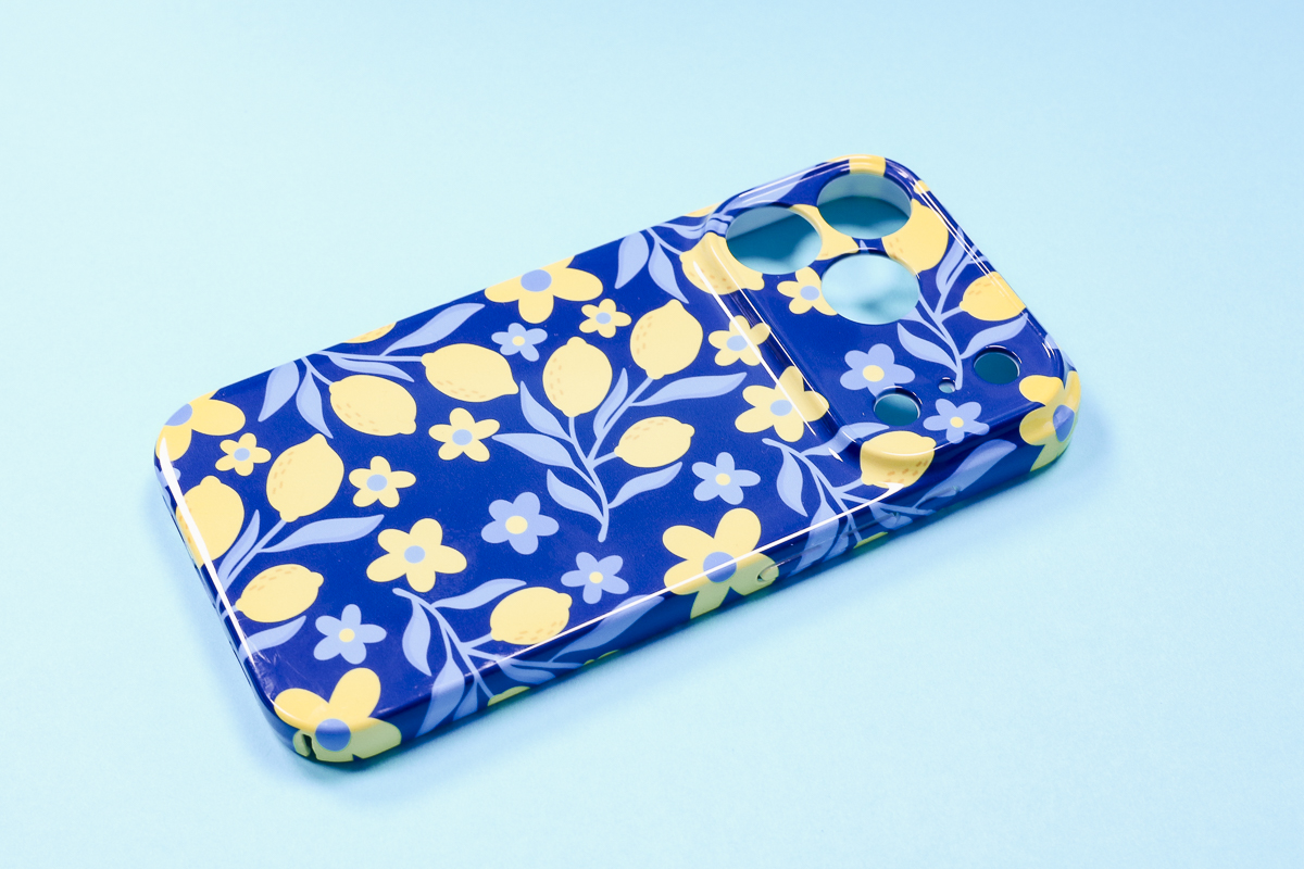Finished vacuum sublimation phone case.