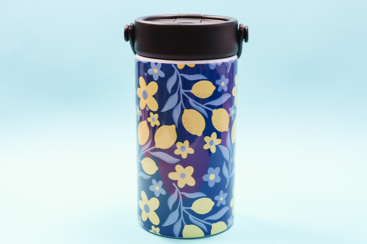 Sublimation tumbler finished in sublimation oven.