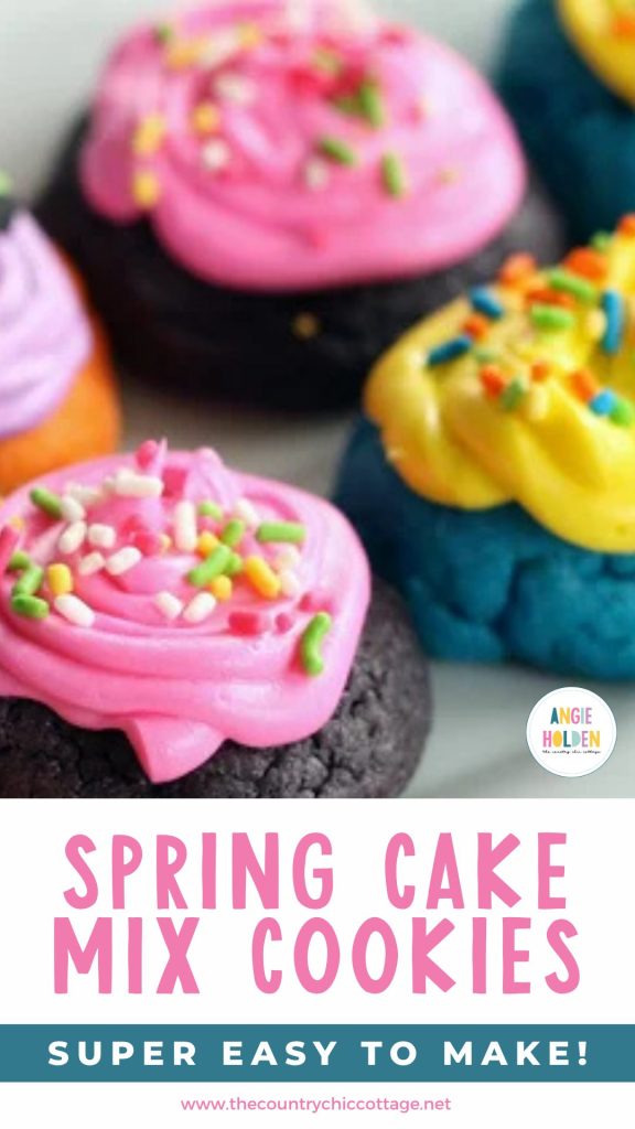 spring cake mix cookies
