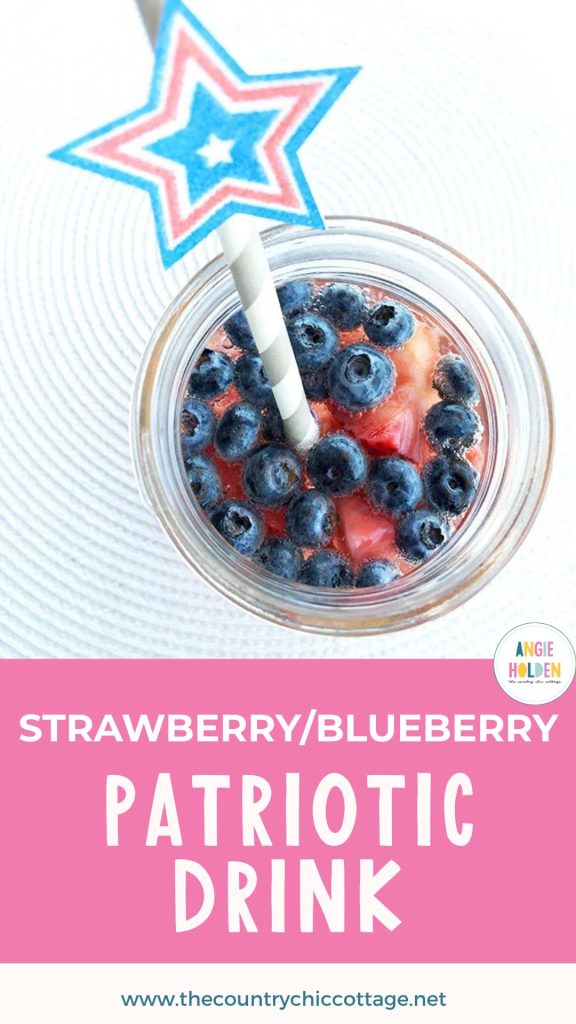 strawberry blueberry patriotic drink