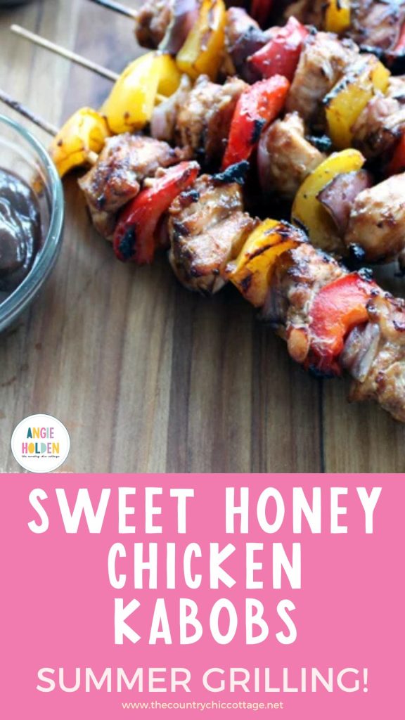 sweet honey chicken kabobs