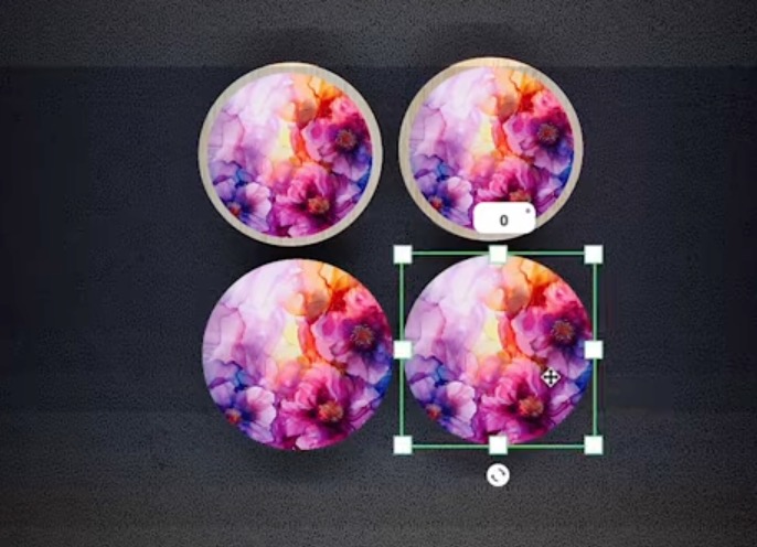 Add custom design to candle lid.