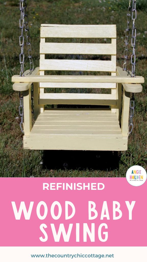 wood baby swing refinish