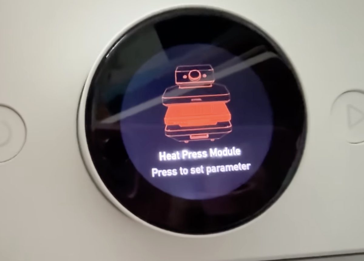 WonderPress display dial.
