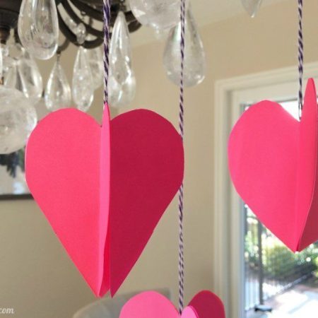 3D-Paper-Hearts-Paper-Craft by DIY Inspired