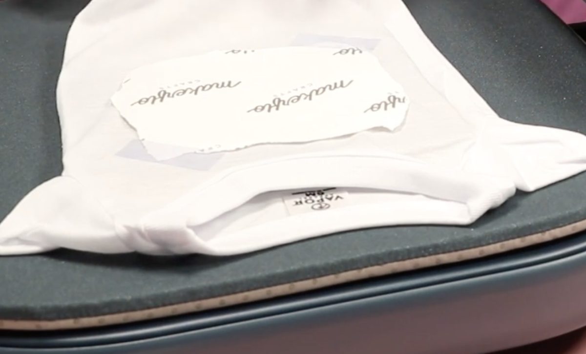 Secure print with heat-resistant tape.