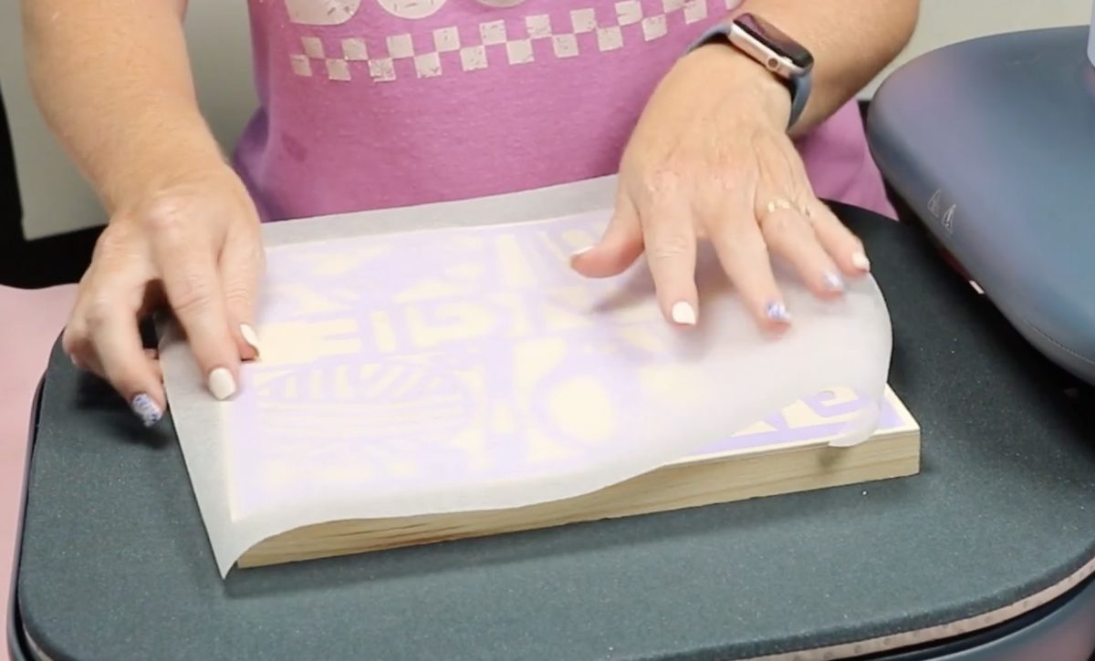 Cover with protective paper and do a post press.