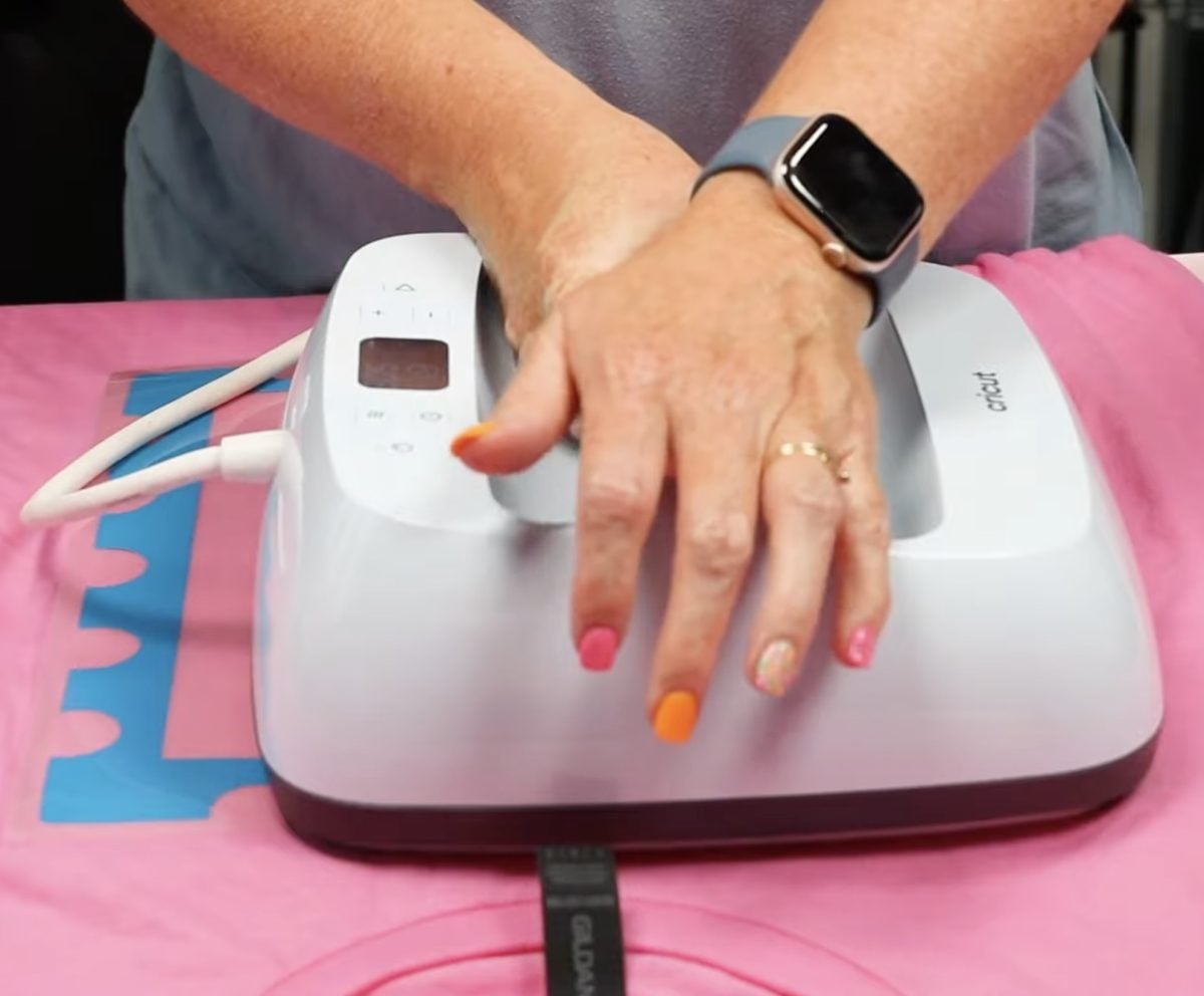 Press each layer with a heat press.