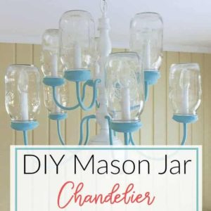 DIY Mason Jar Chandelier Tutorial by Marty's Musings