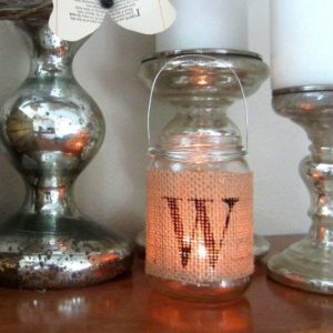 DIY Recycled Jar Tea Light by DIY Inspired