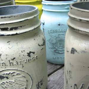 Distressed Mason Jars by The Simple Crafts Diaries