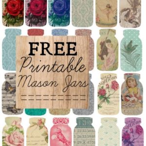 Free Printable Mason Jars by Sweetly Scrapped Art