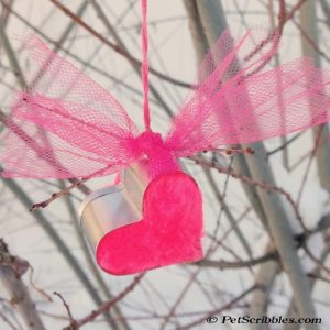 Make this Heart Cookie Cutter Ornament in 5 minutes! by Pet Scribbles