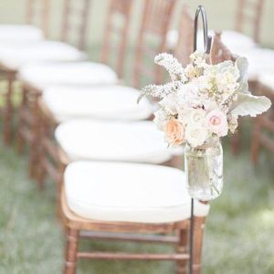 Mason Jars as Aisle Markers by Style Me Pretty