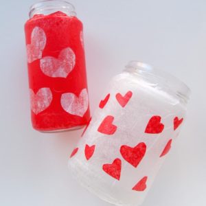 Valentine's Day Kids Craft Tissue Paper Vases by My Every Educated Mother