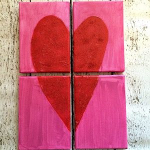 Valentine’s Heart Canvas by Albion Gould