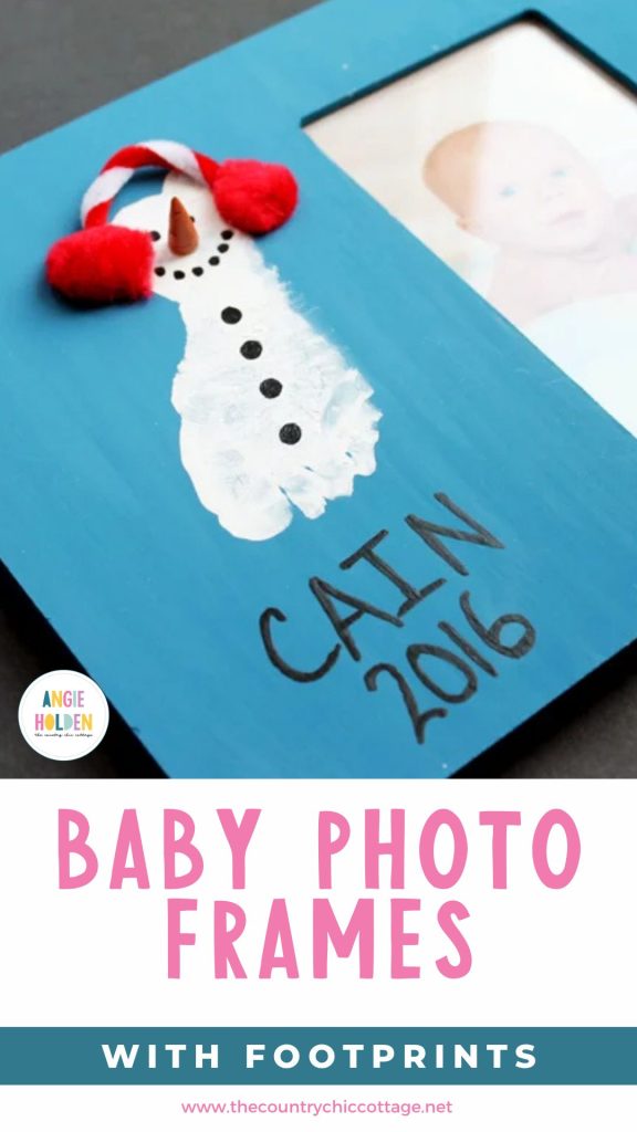 baby photo frames with footprint