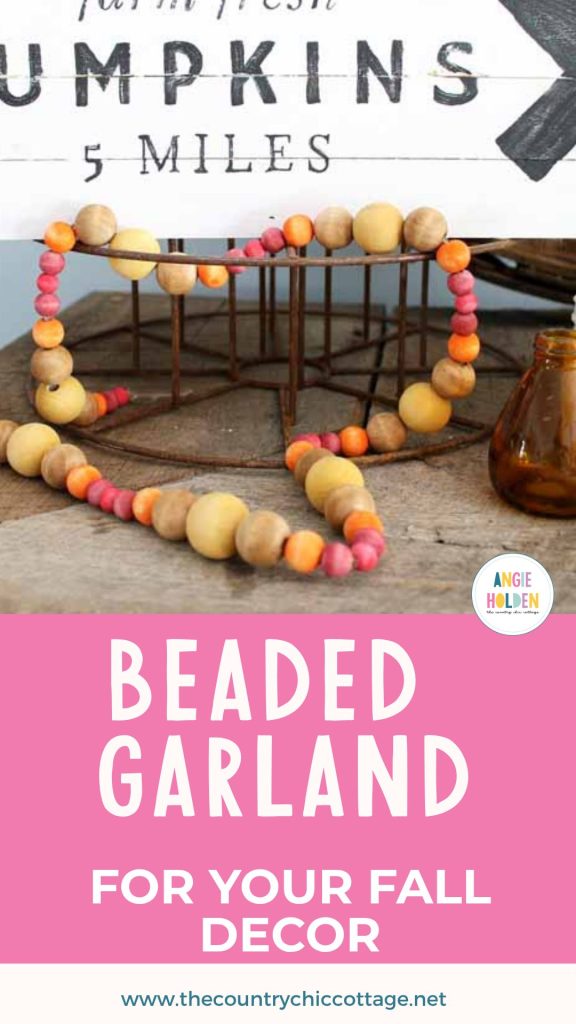 beaded garland for your fall decor