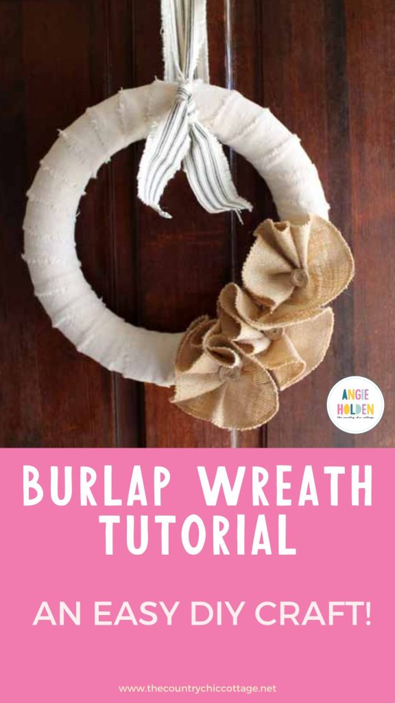 burlap wreath tutorial