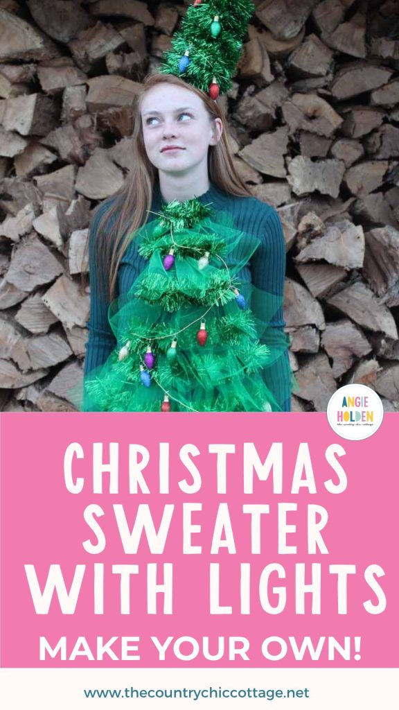 Christmas sweater with lights