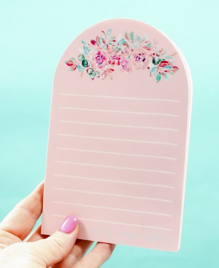 Custom Cricut notepad - square