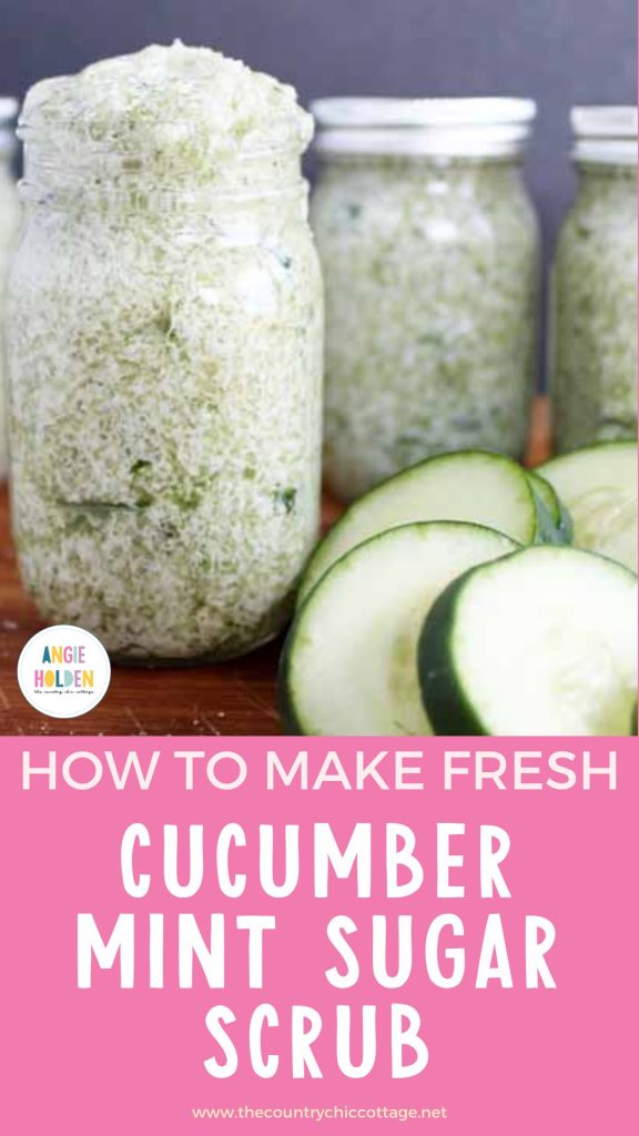cucumber mint sugar scrub