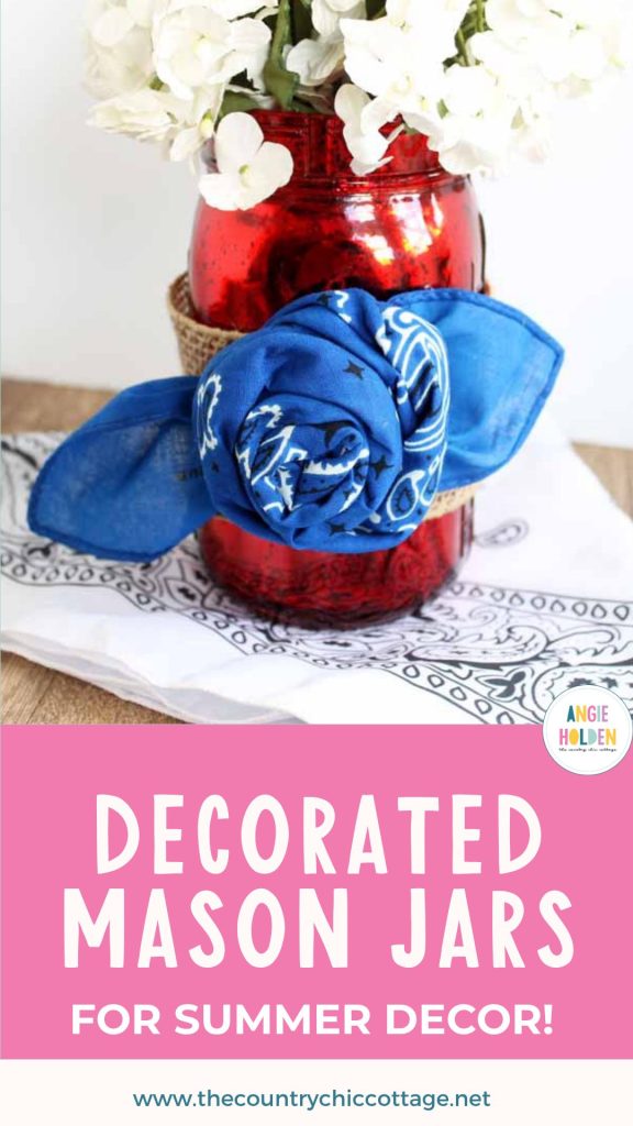 Decorated Mason Jars for Summer